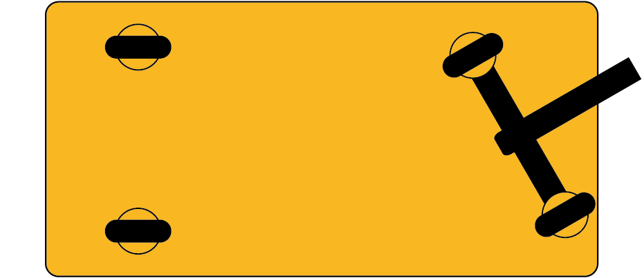 Wagon Style (2 Rigids, 2 Wheels Only)