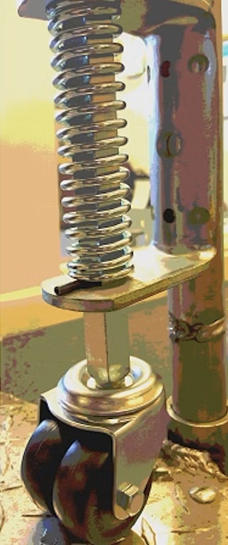 Spring Loaded Door Caster